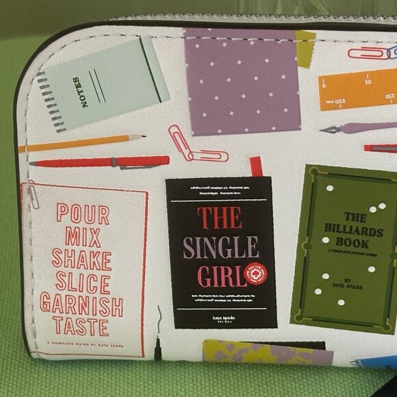 KATE SPADE PAGE TURNER SMALL BIFOLD WALLET:NWT CREAM/MULTI - Picture 5 of 12